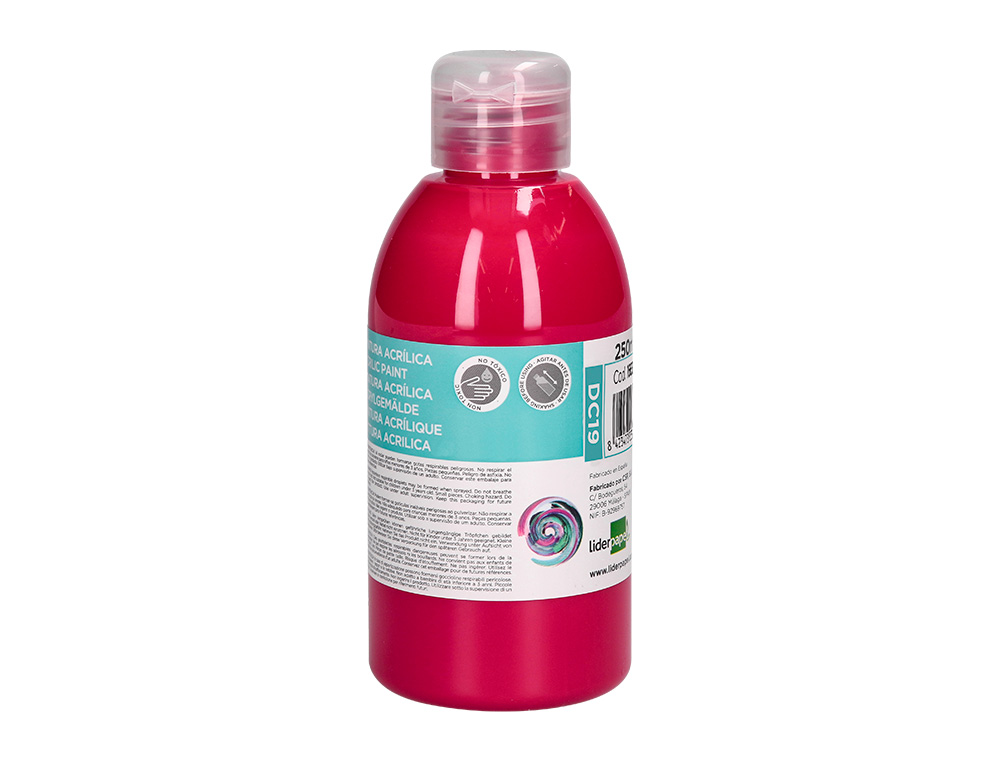 Pintura acrilica liderpapel frasco de 250 ml magenta ( Imagem 2 de 9 ) - Preview