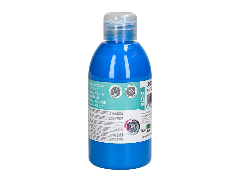 Pintura acrilica liderpapel frasco de 250 ml cian ( Imagem 2 de 9 ) - Preview