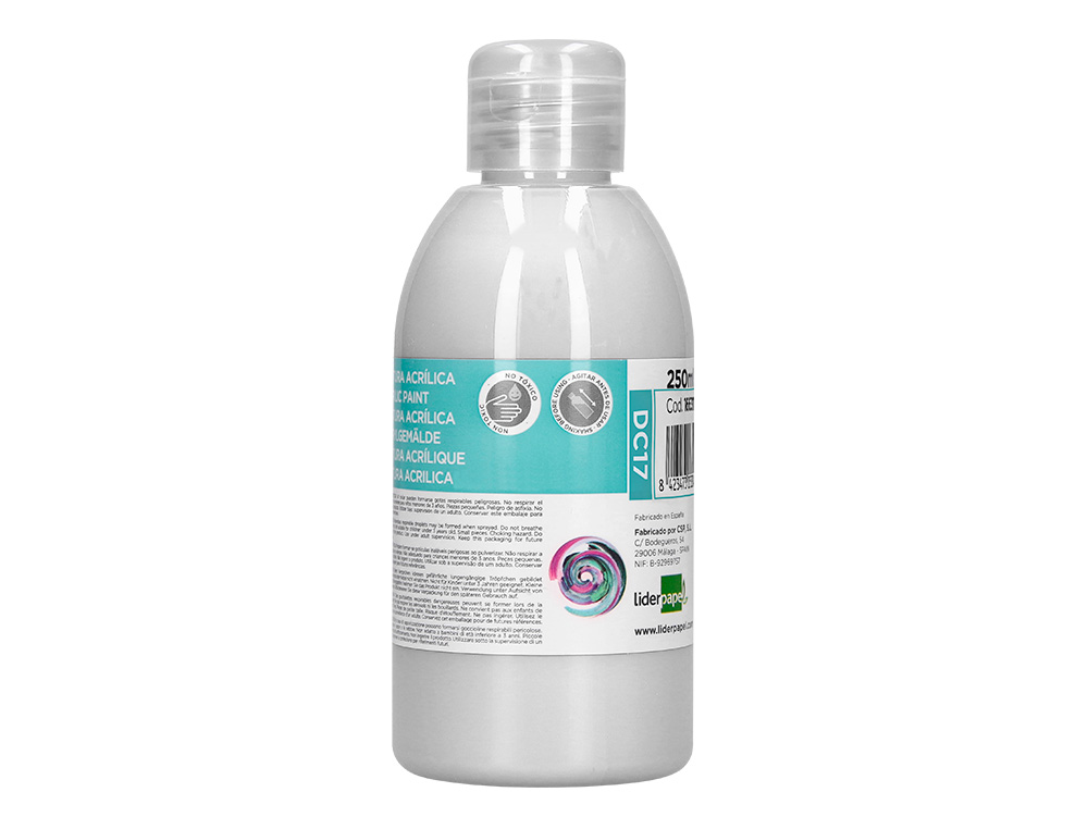 Pintura acrilica liderpapel frasco de 250 ml branco ( Imagem 5 de 9 ) - Preview