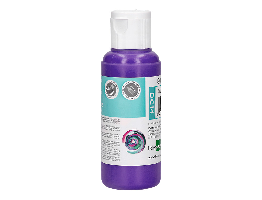 Pintura acrilica liderpapel frasco de 80 ml violeta ( Imagem 2 de 9 ) - Preview