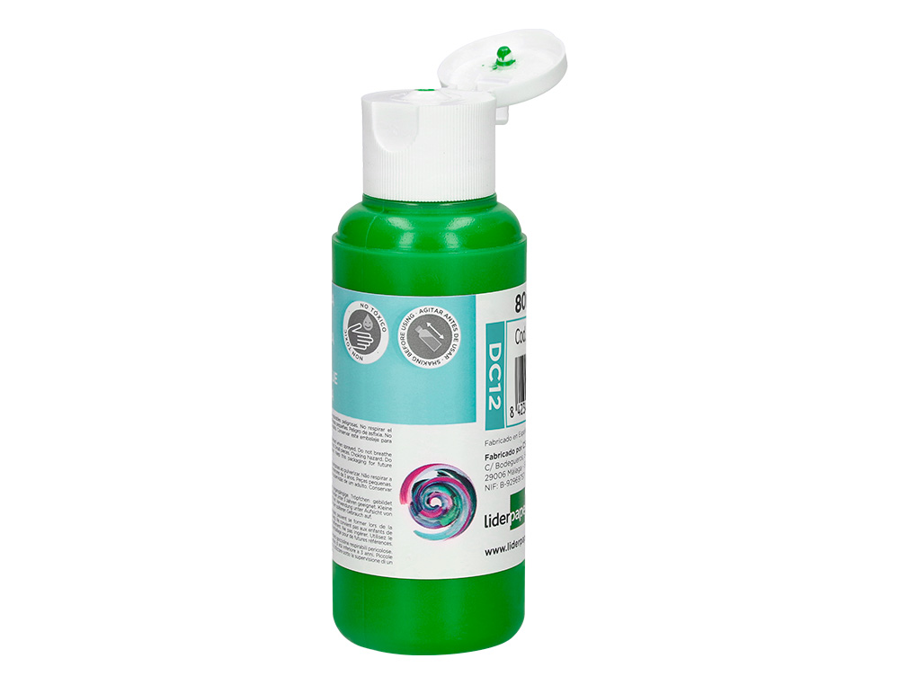 Pintura acrilica liderpapel frasco de 80 ml verde ( Imagem 3 de 9 ) - Preview