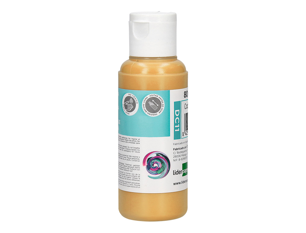 Pintura acrilica liderpapel frasco de 80 ml bege ( Imagem 2 de 9 ) - Preview