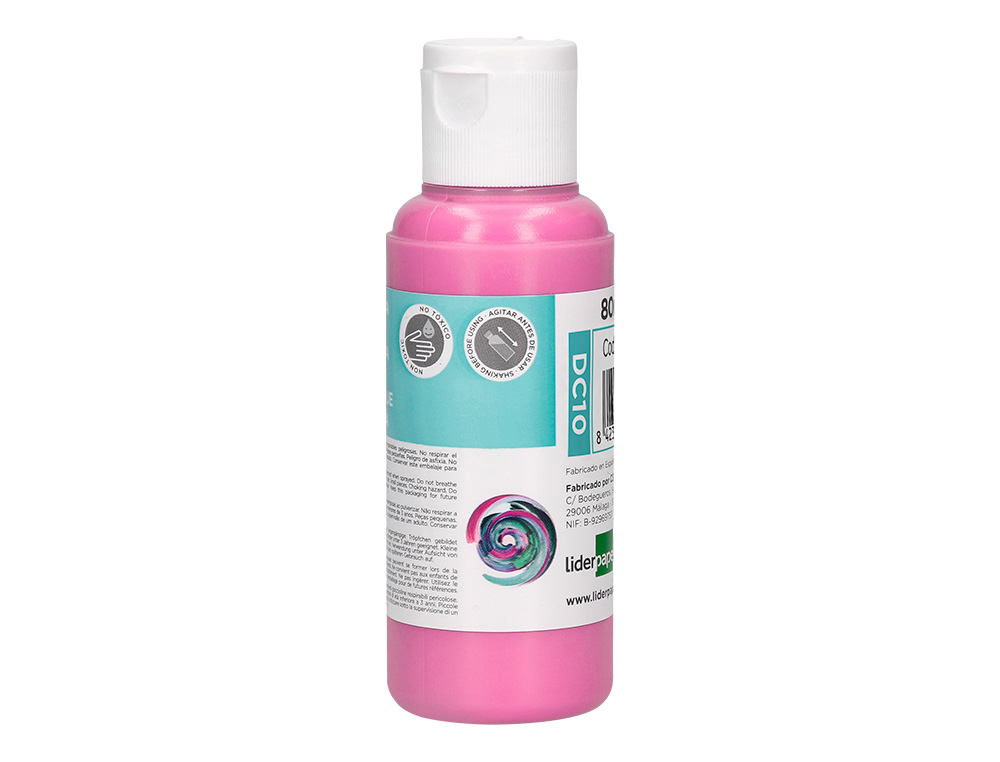 Pintura acrilica liderpapel frasco de 80 ml rosa ( Imagem 2 de 9 ) - Preview