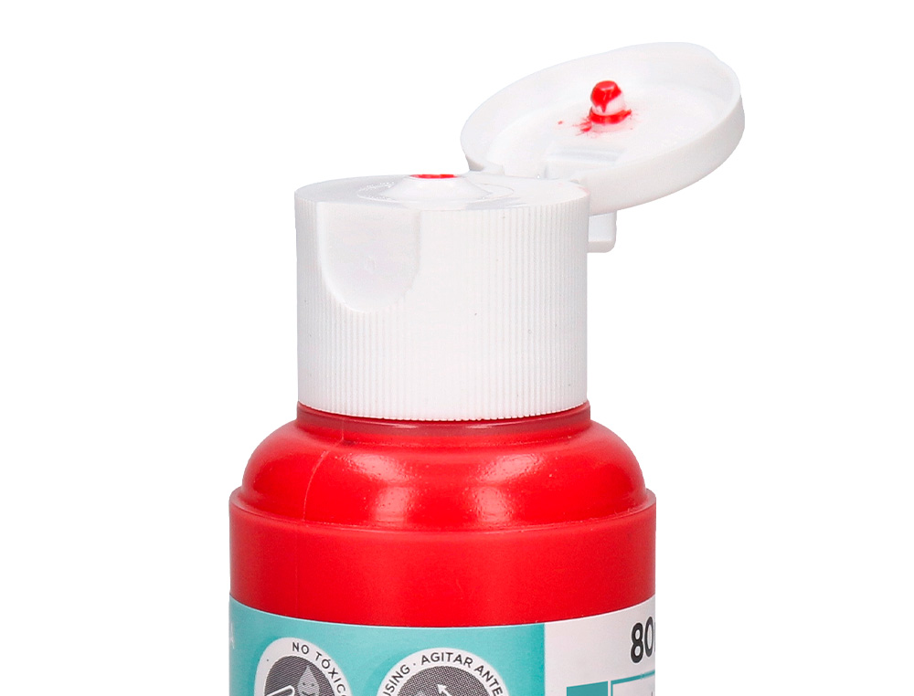 Pintura acrilica liderpapel frasco de 80 ml vermelho ( Imagem 4 de 9 ) - Preview
