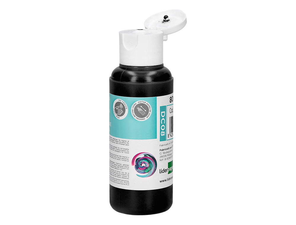 Pintura acrilica liderpapel frasco de 80 ml preto ( Imagem 3 de 9 ) - Preview