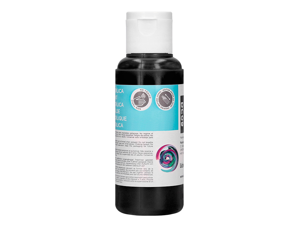 Pintura acrilica liderpapel frasco de 80 ml preto ( Imagem 5 de 9 ) - Preview