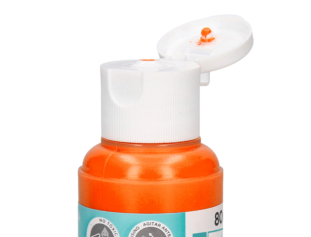 Pintura acrilica liderpapel frasco de 80 ml laranja ( Imagem 4 de 9 ) - Preview