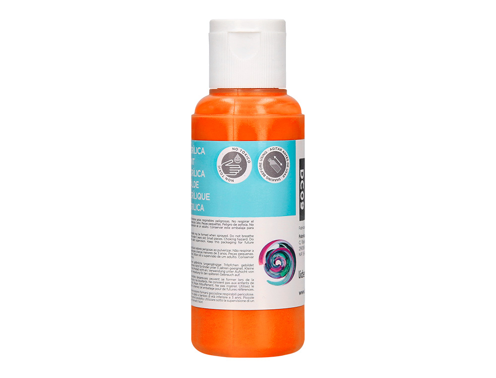 Pintura acrilica liderpapel frasco de 80 ml laranja ( Imagem 5 de 9 ) - Preview