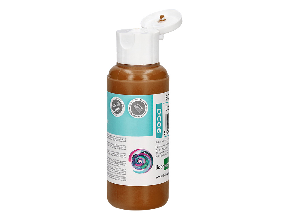Pintura acrilica liderpapel frasco de 80 ml castanho ( Imagem 3 de 9 ) - Preview
