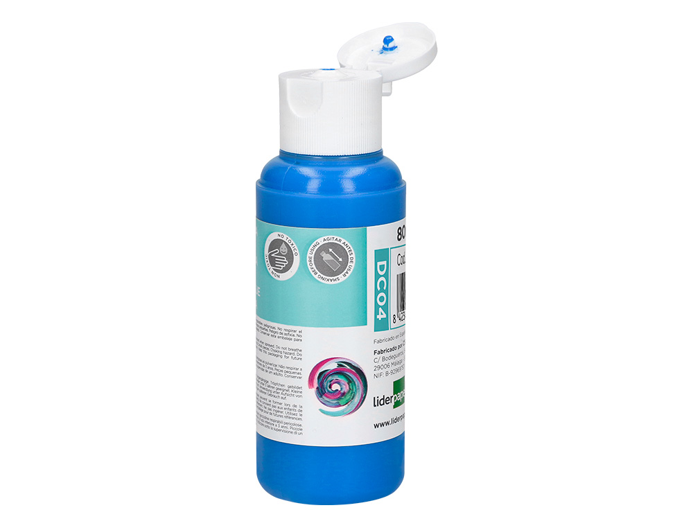Pintura acrilica liderpapel frasco de 80 ml cian ( Imagem 3 de 9 ) - Preview