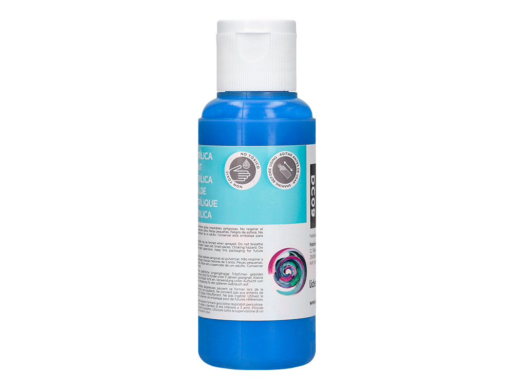Pintura acrilica liderpapel frasco de 80 ml cian ( Imagem 5 de 9 ) - Preview