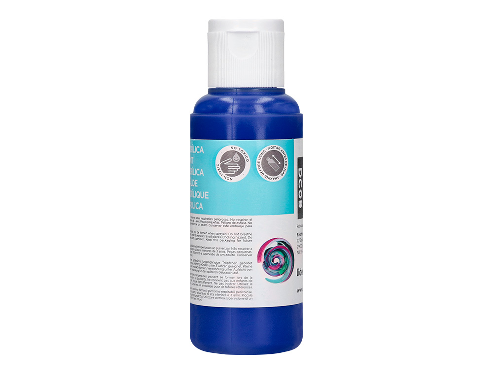 Pintura acrilica liderpapel frasco de 80 ml azul ultramar ( Imagem 5 de 9 ) - Preview