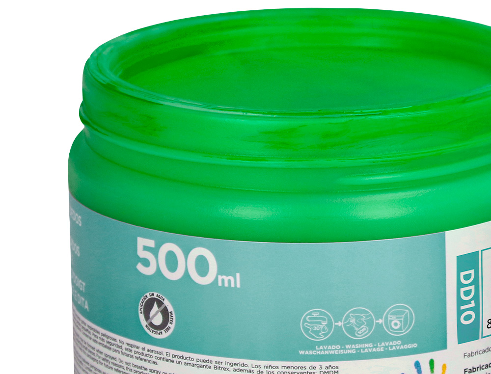 Pintura dedos liderpapel embalagem de 500 cc verde ( Imagem 5 de 8 ) - Preview