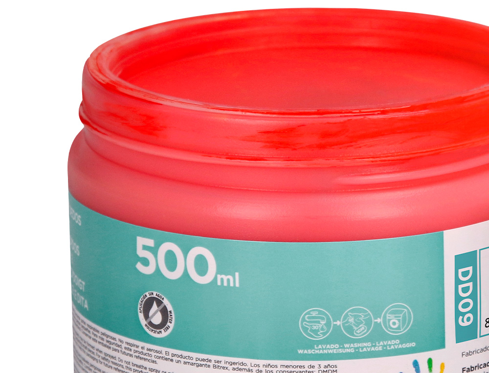 Pintura dedos liderpapel embalagem de 500 cc vermelho ( Imagem 5 de 8 ) - Preview