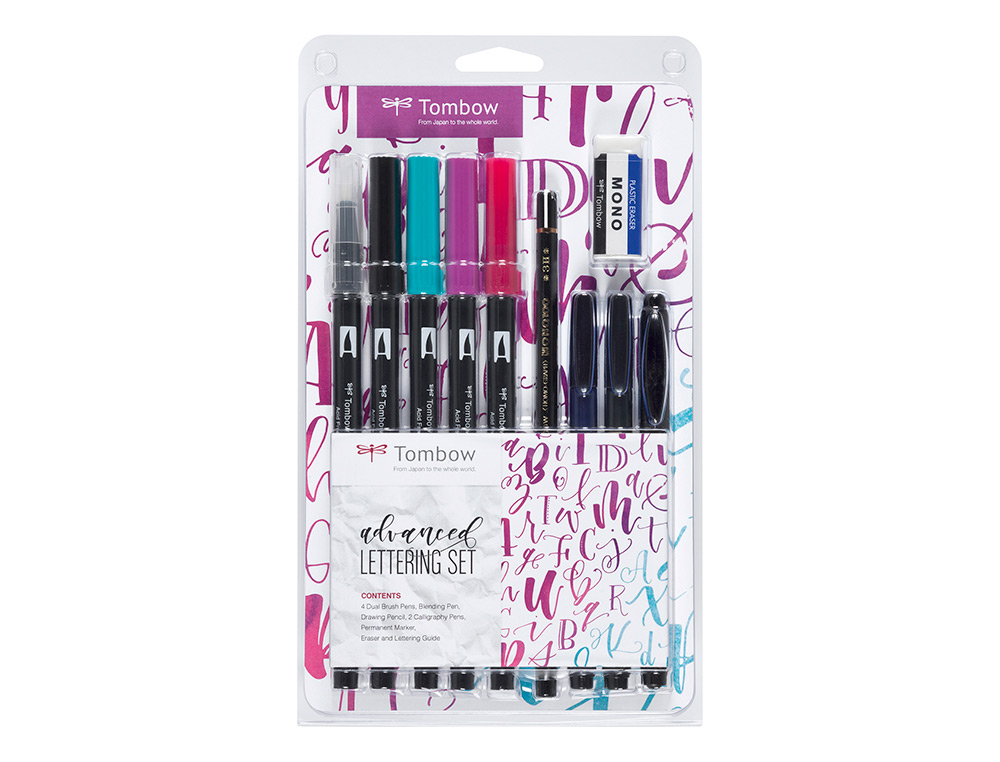 Conjunto lettering tombow advanced 10 pecas ( Imagem 2 de 4 ) - Preview