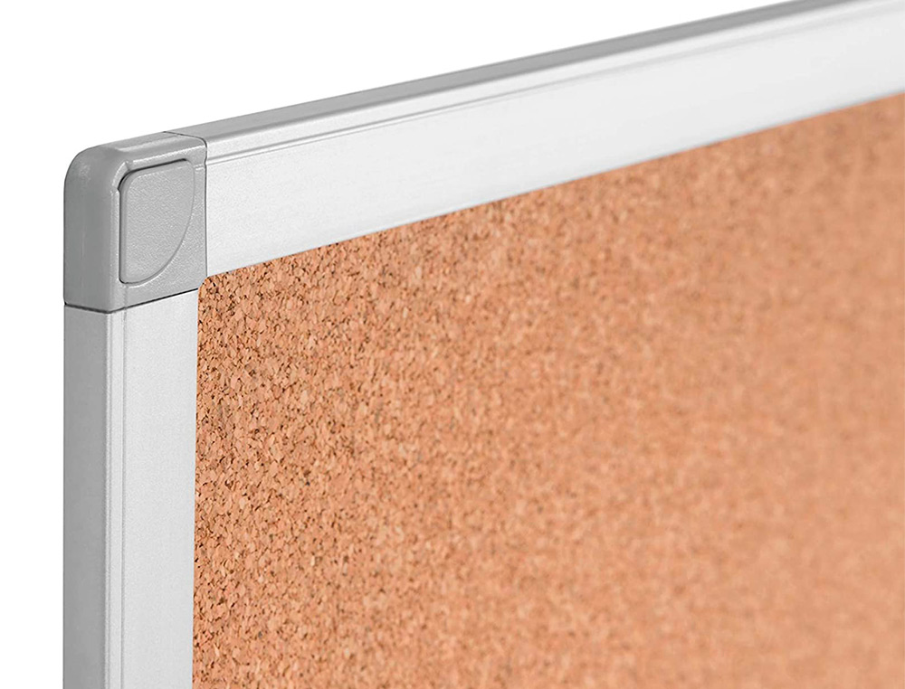 Quadro de cortica q-connect com caixilho em aluminio 600 x 400 mm ( Imagem 5 de 9 ) - Preview