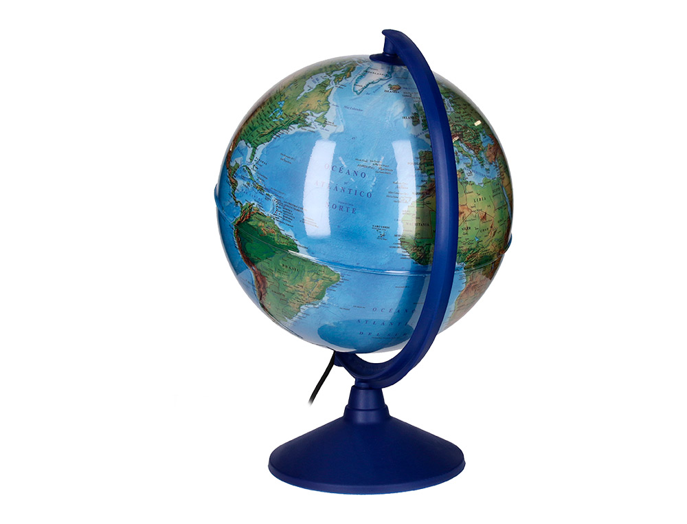 Globo antartik com luz fisico e politico diametro 30 cm ( Imagem 4 de 12 ) - Preview