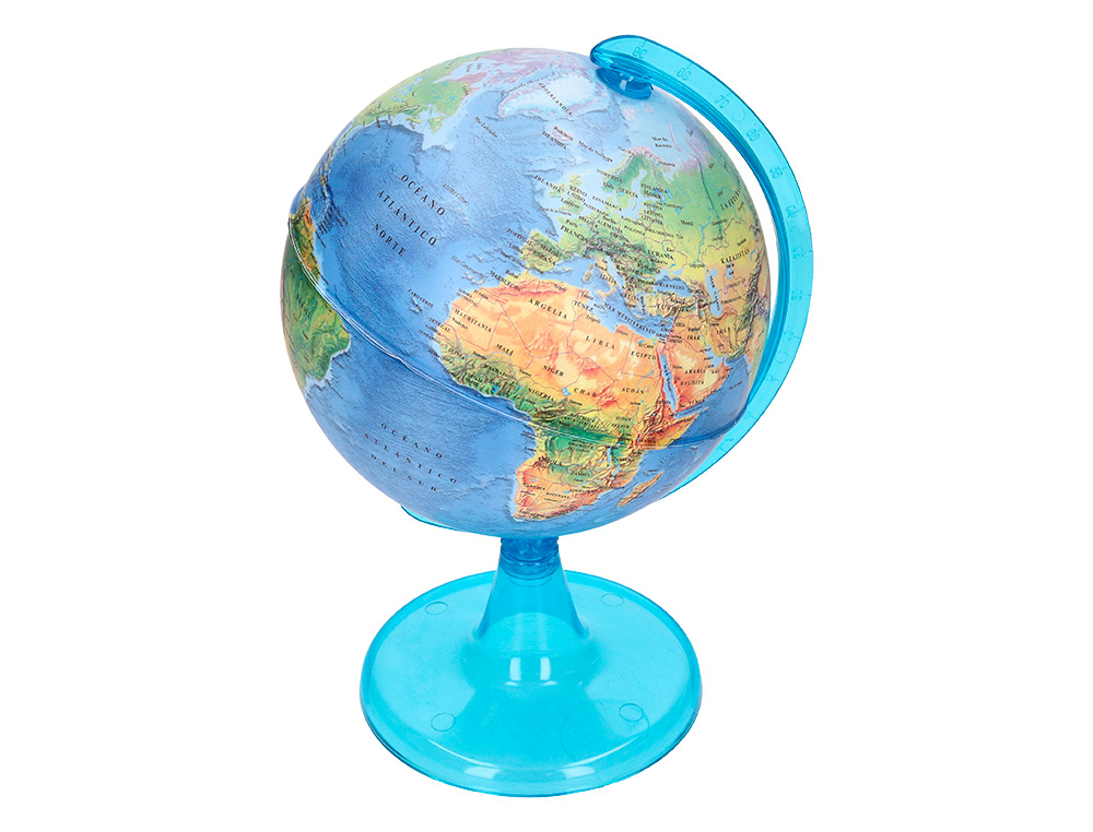 Globo liderpapel mapa fisico diametro 15 cm ( Imagem 4 de 10 ) - Preview