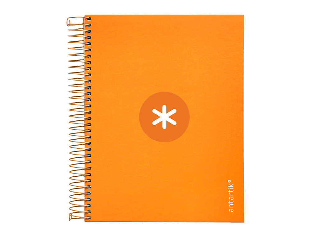 Caderno espiral liderpapel din a5 antartik capa forrada 120 f 100 gr quadricula 5 mm 5 bandas cor mostarda ( Imagem 2 de 10 ) - Preview