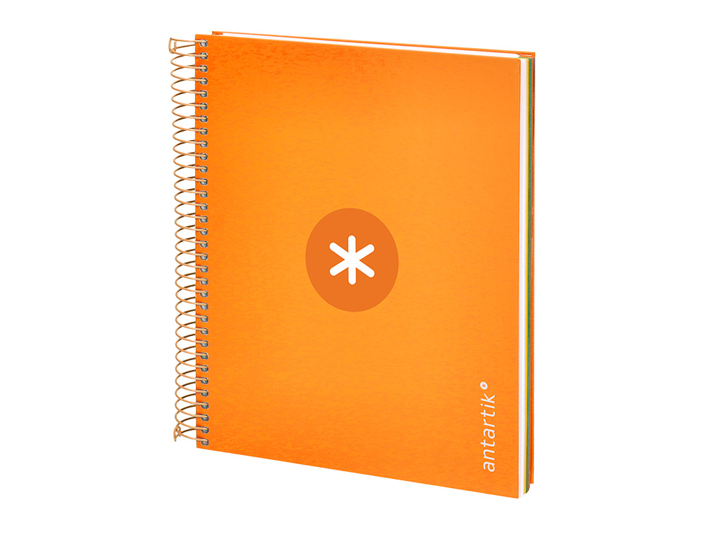 Caderno espiral liderpapel din a5 antartik capa forrada 120 f 100 gr quadricula 5 mm 5 bandas cor mostarda ( Imagem 4 de 10 ) - Preview