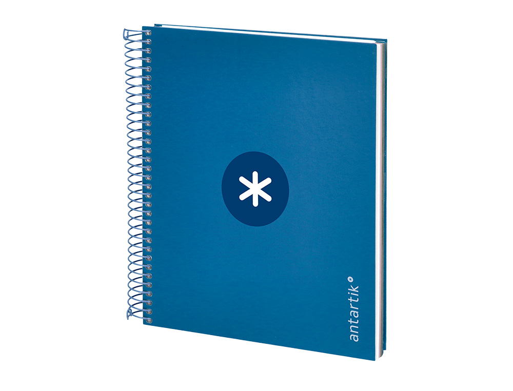 Caderno espiral liderpapel din a5 antartik capa forrada 120 f 100 gr quadricula 5 mm 5 bandas cor azul escuro ( Imagem 4 de 10 ) - Preview