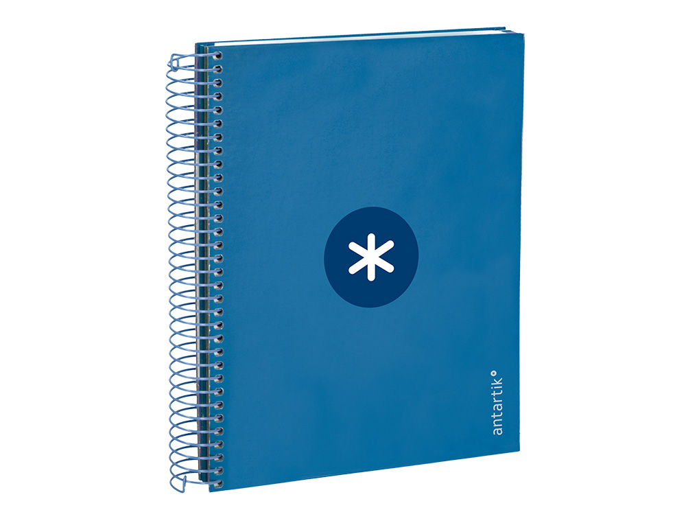 Caderno espiral liderpapel din a5 antartik capa forrada 120 f 100 gr quadricula 5 mm 5 bandas cor azul escuro ( Imagem 5 de 10 ) - Preview