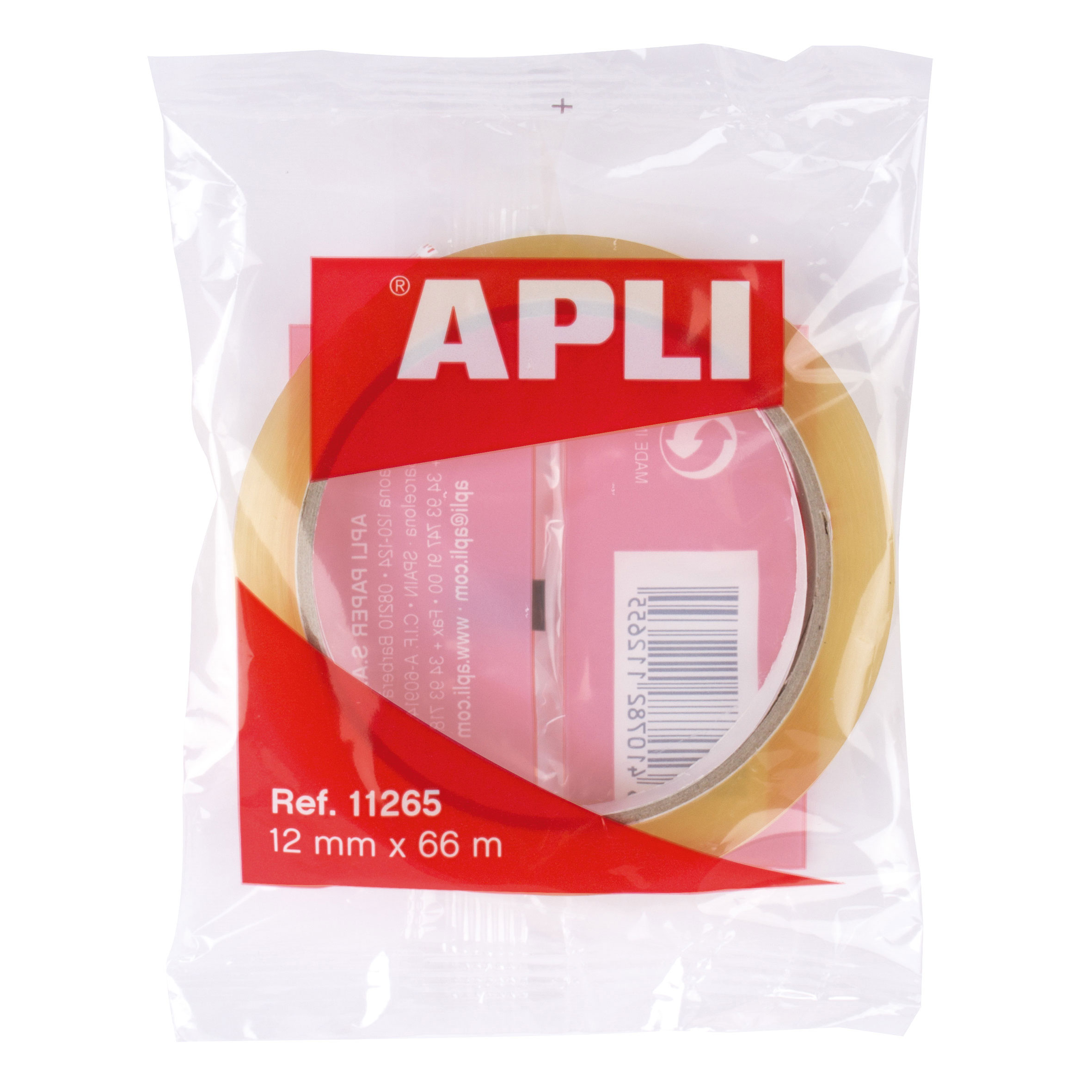 Fita Adesiva Apli 12Mmx66M Transparente 11265 ( Imagem 2 de 2 ) - Preview