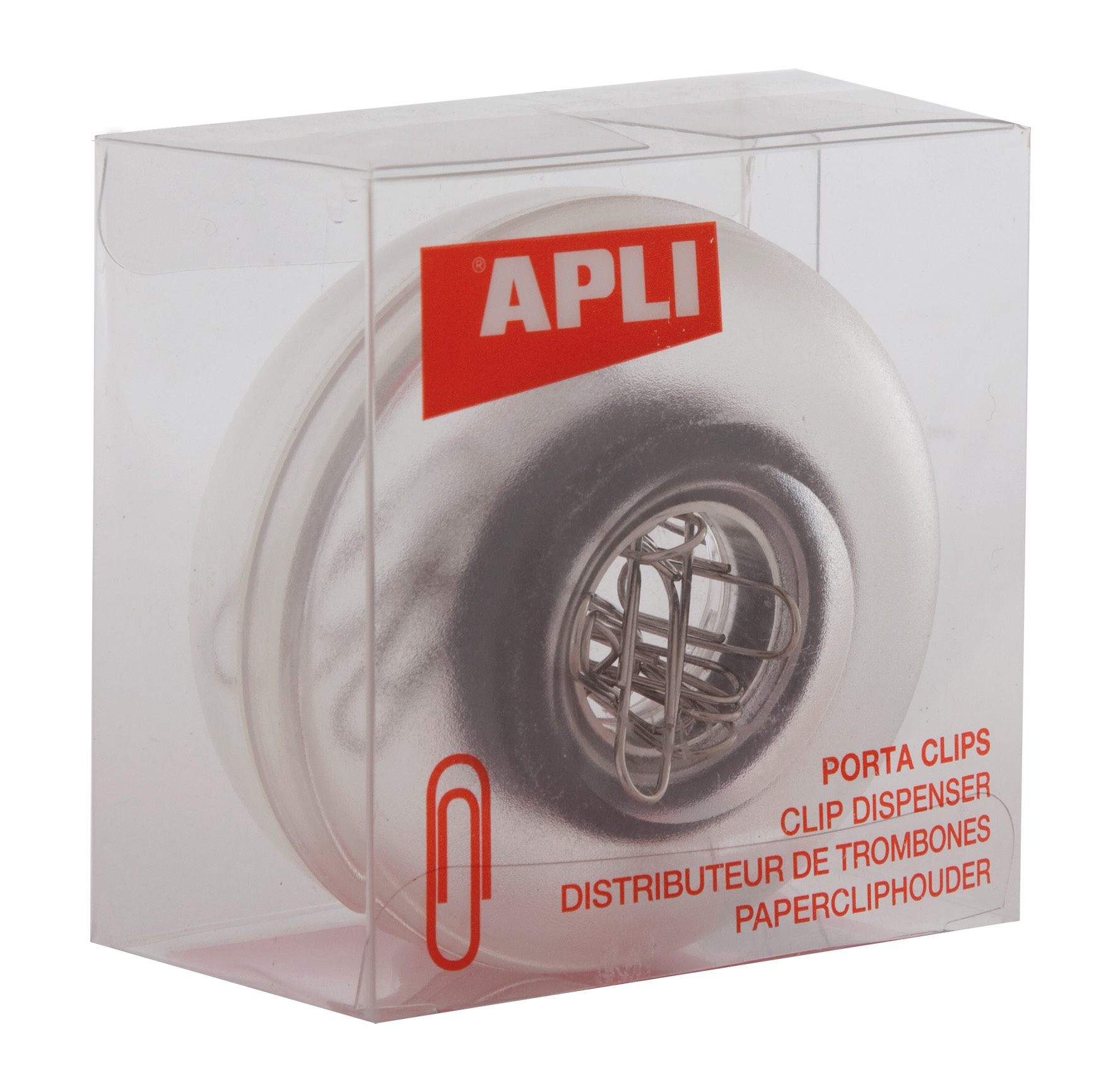 Porta-Clips Apli 13351 Transparente (Magnético) ( Imagem 2 de 2 ) - Preview