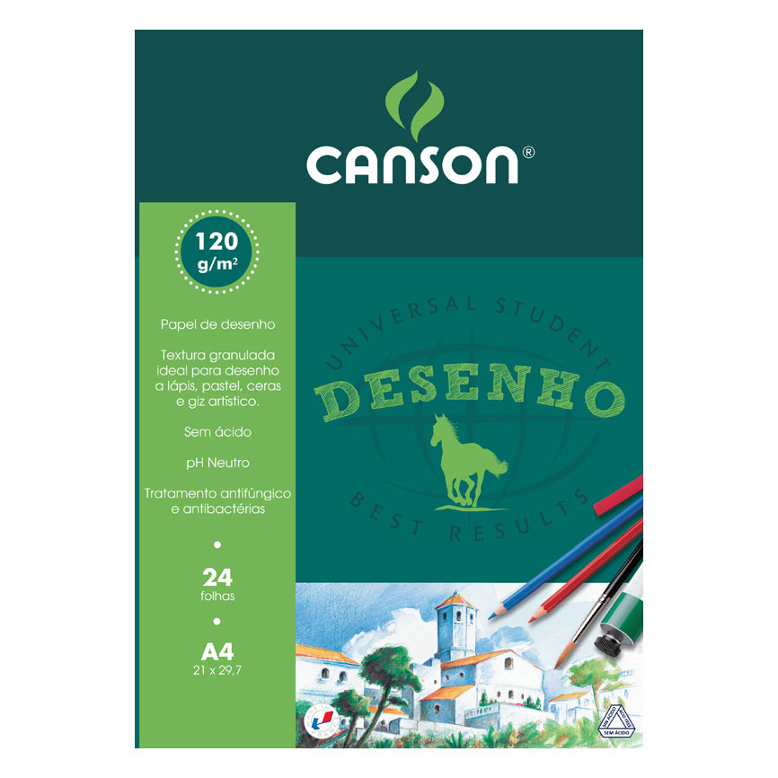 Bloco Desenho Canson A4 040.2501/5602 24Fl (Cavalinho) ( Imagem 2 de 2 ) - Preview