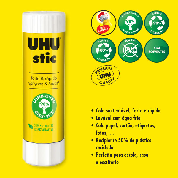 Cola UHU Stic de 40 gr ( Imagem 5 de 5 ) - Preview