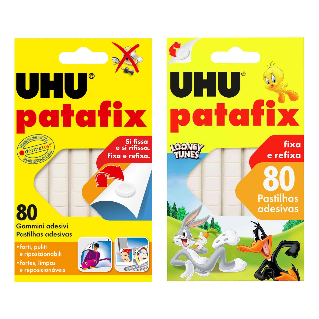 UHU - PATAFIX BRANCO 80 PASTILHAS ADESIVAS ( Imagem 2 de 4 ) - Preview