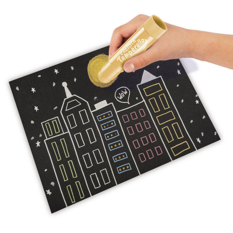 Guache Solido Carioca Temperello Metallic Stick 6 Cores 42674 ( Imagem 3 de 4 ) - Preview