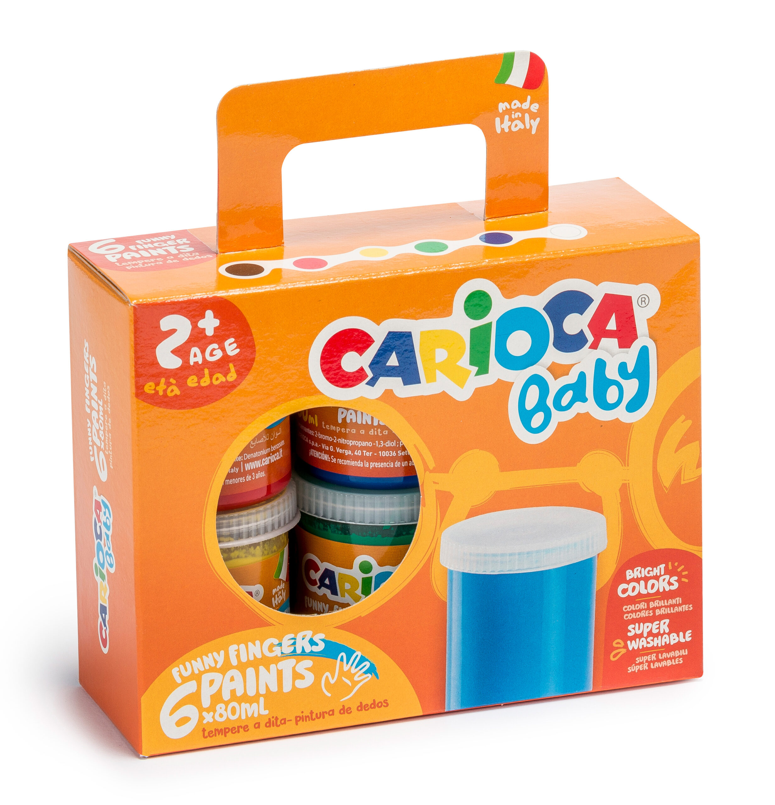Tinta Carioca Baby Pintura C/Dedos 80Mlx8 Ko032 ( Imagem 2 de 2 ) - Preview