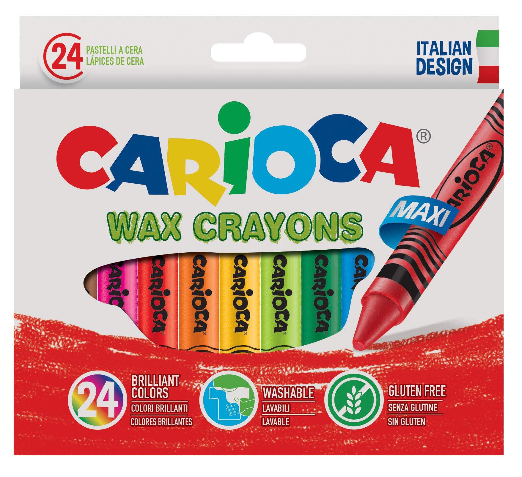 Lapis de Cera Carioca Wax Maxi 42390 Cx C/24 ( Imagem 2 de 2 ) - Preview