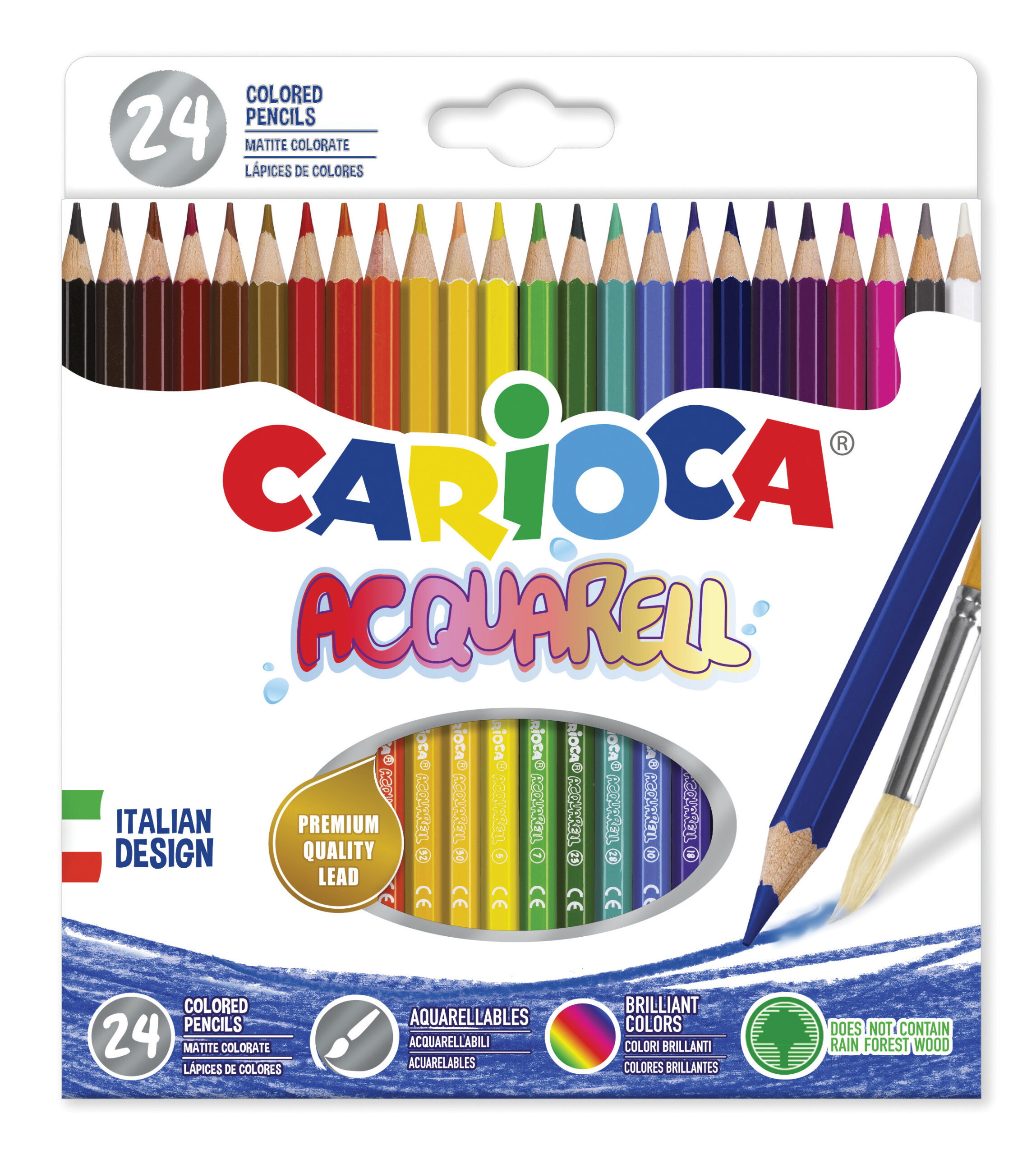Lapis de Cor Carioca Aguarela 42858 Cx C/24 ( Imagem 2 de 2 ) - Preview
