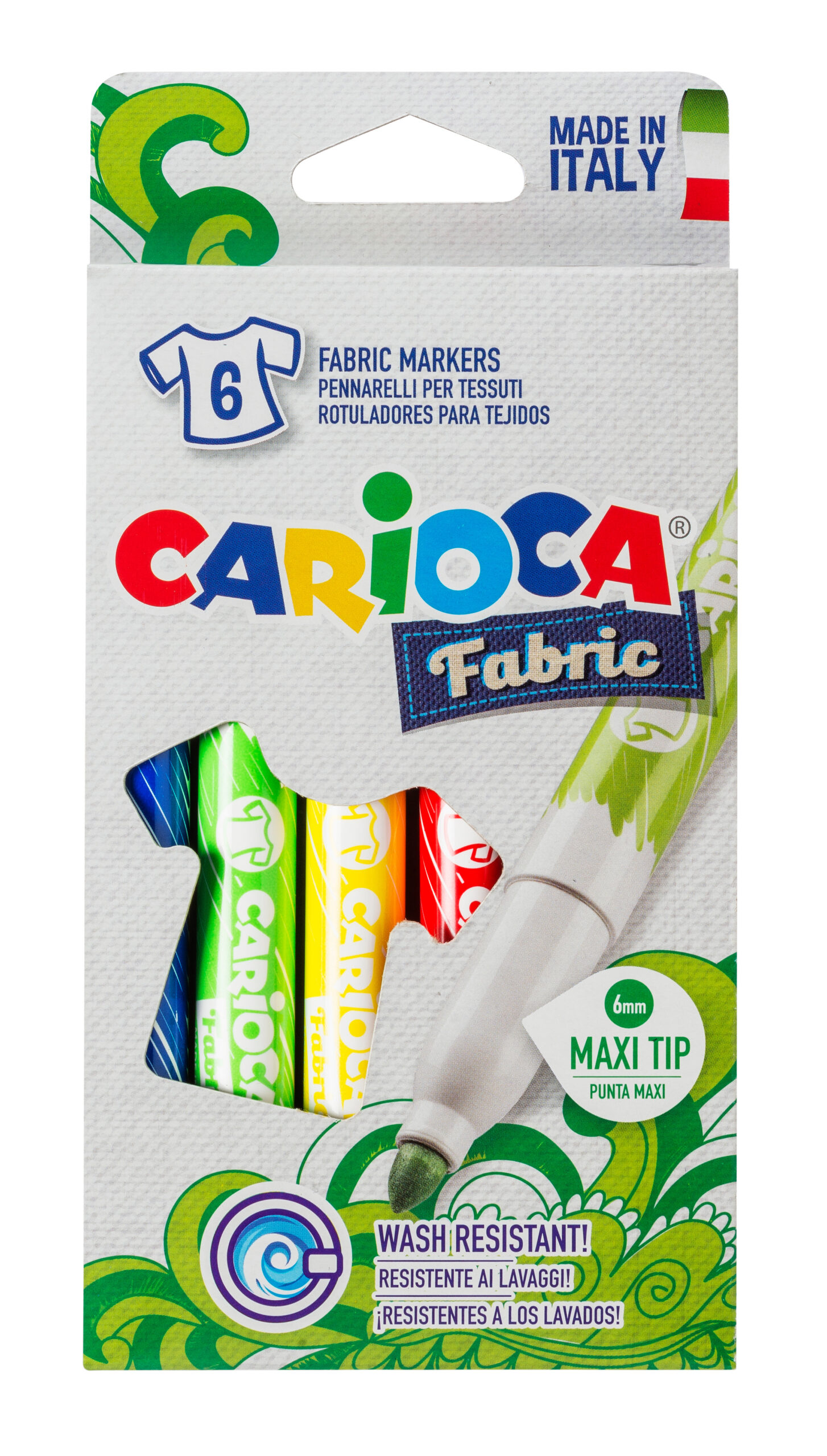 Marcador Carioca Fabric P/Tecido 40956 Cx C/6 ( Imagem 2 de 2 ) - Preview