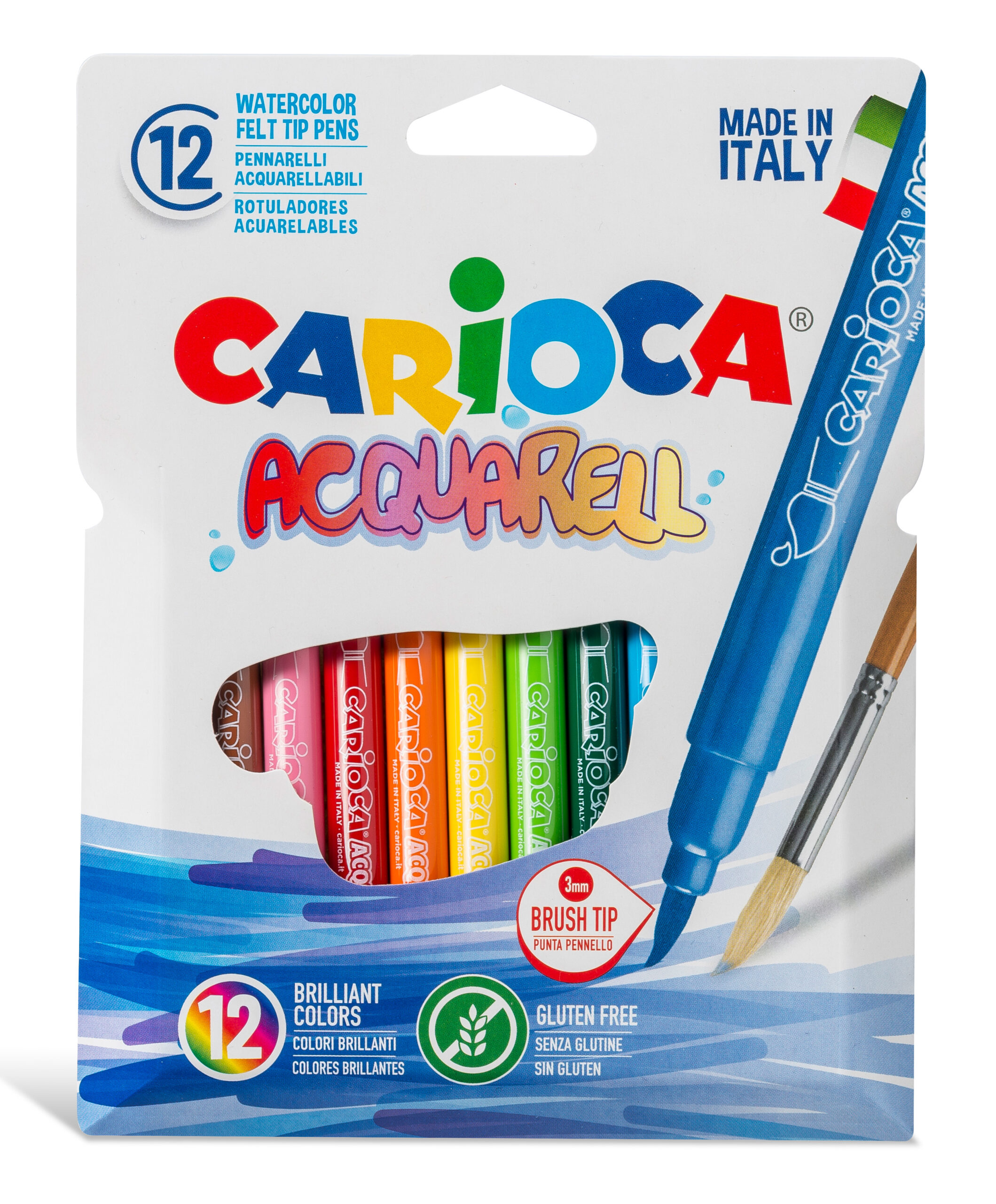 Marcador Escolar Carioca Acquarell 42747 Cx C/12 ( Imagem 2 de 3 ) - Preview