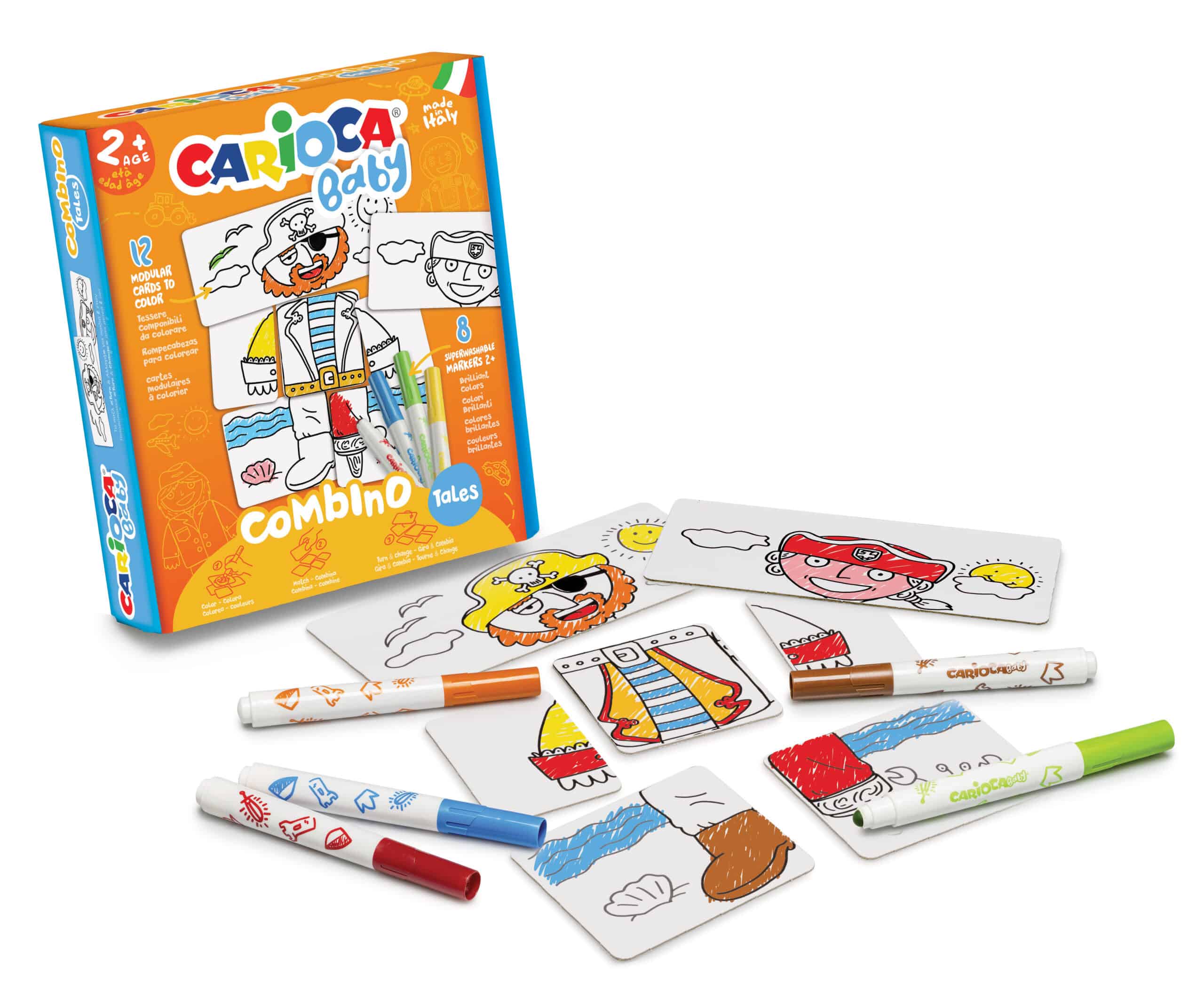 Marcador Escolar Carioca Baby Combino Disfarces 42895 Cx C/8 + 12 Cartoes ( Imagem 3 de 4 ) - Preview