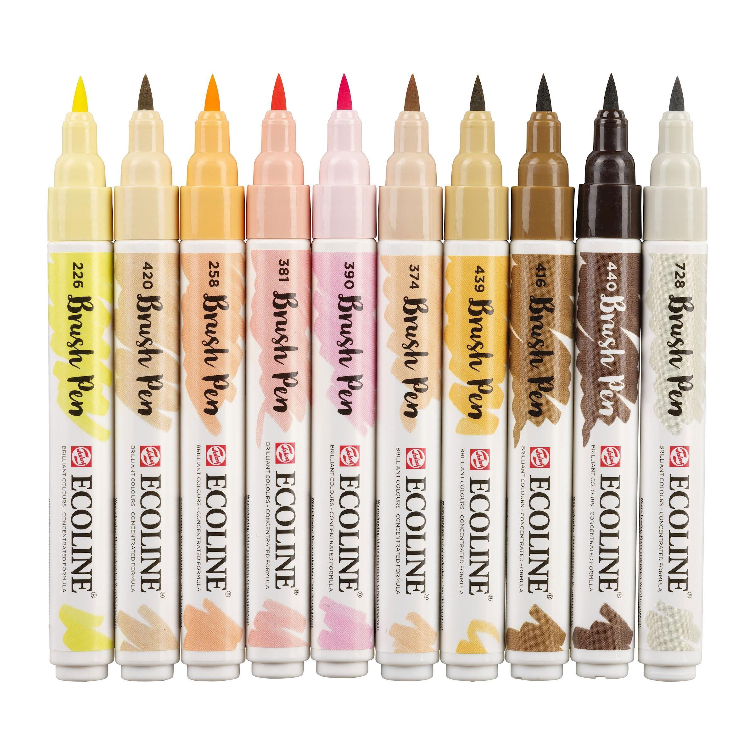 Marcador Talens Ecoline Brush Pen Conj.C/10 Cores Pele 11509806 ( Imagem 2 de 4 ) - Preview
