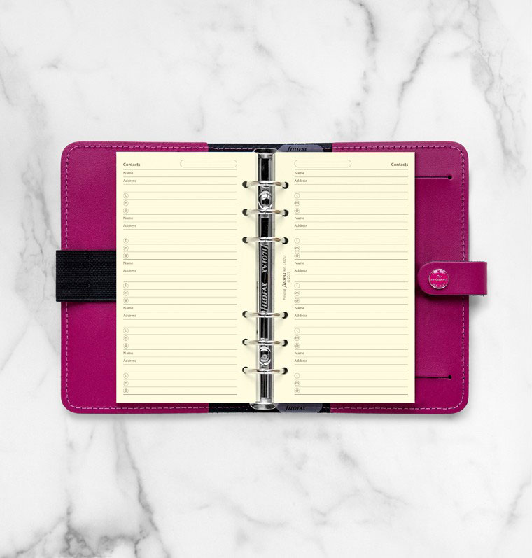 Recarga Personal Filofax Contatos 24Fl 90G Bege 130253 ( Imagem 3 de 4 ) - Preview