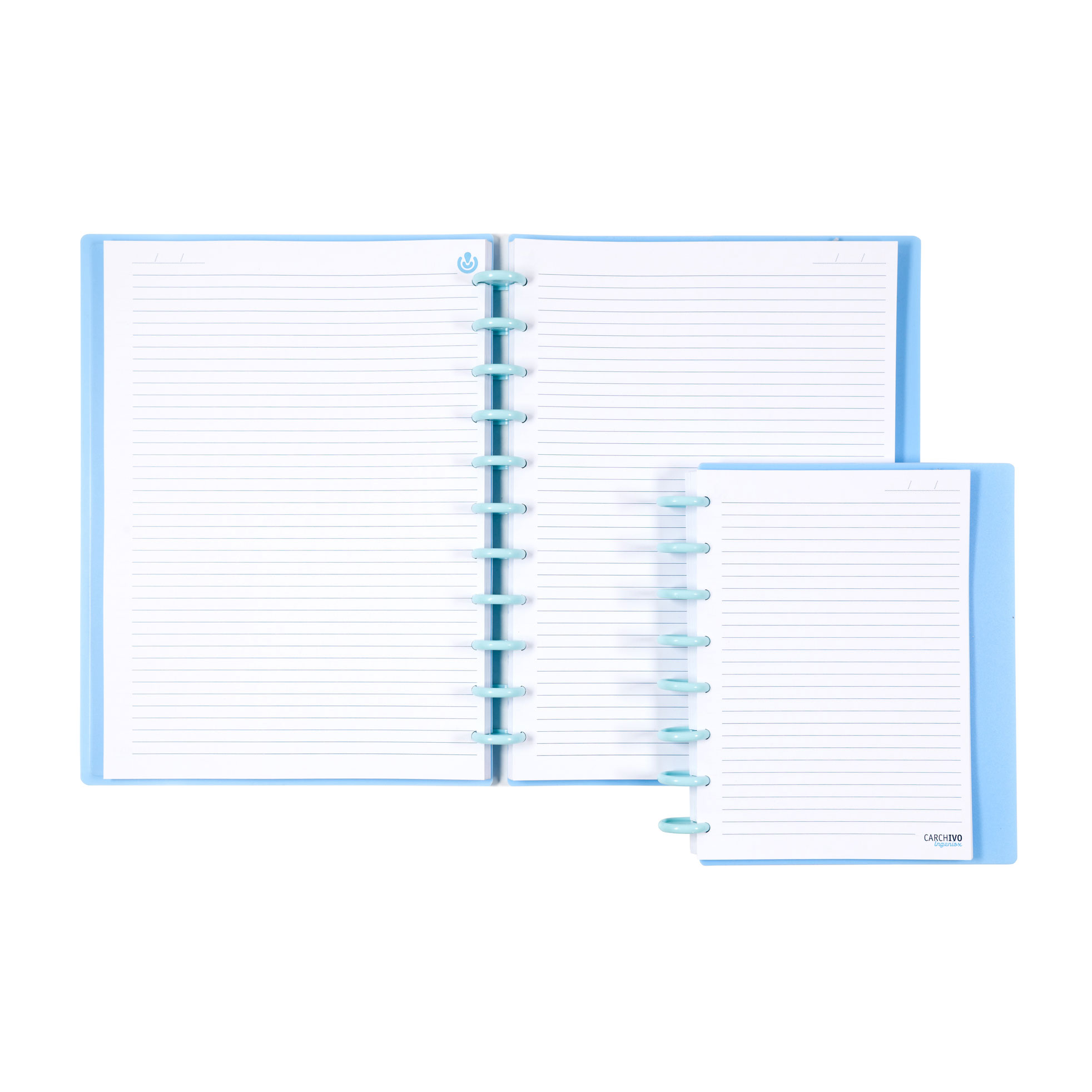 Caderno Ingeniox A5 Pautado 100FL Azul com Elástico 66005010 ( Imagem 3 de 4 ) - Preview