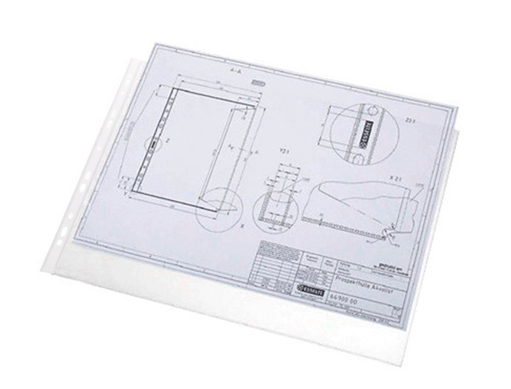 Bolsa catalogo q-connect din a3 ao baixo 80 microns cristal com abertura superior - bolsa de 10 ( Imagem 5 de 13 ) - Preview