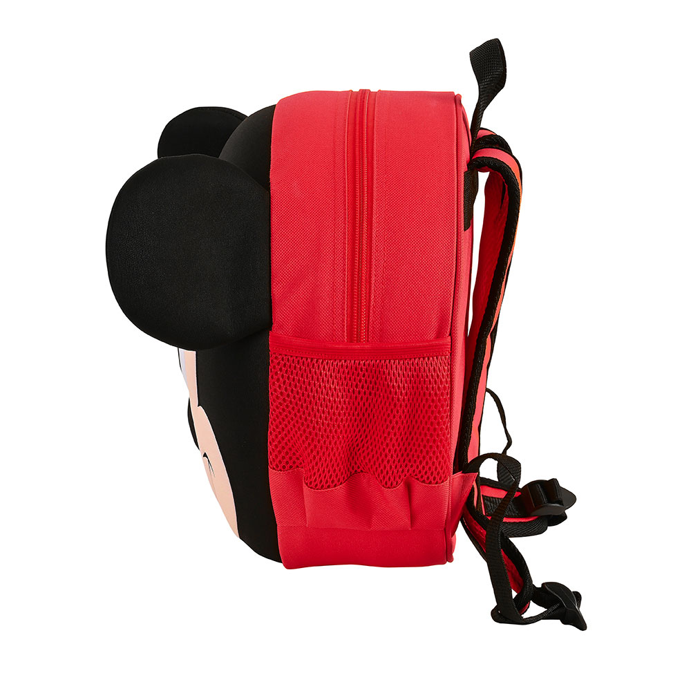 Mochila Safta 3D Redonda Mickey Mouse 2022 31X31X10Cm 642263358 ( Imagem 3 de 4 ) - Preview