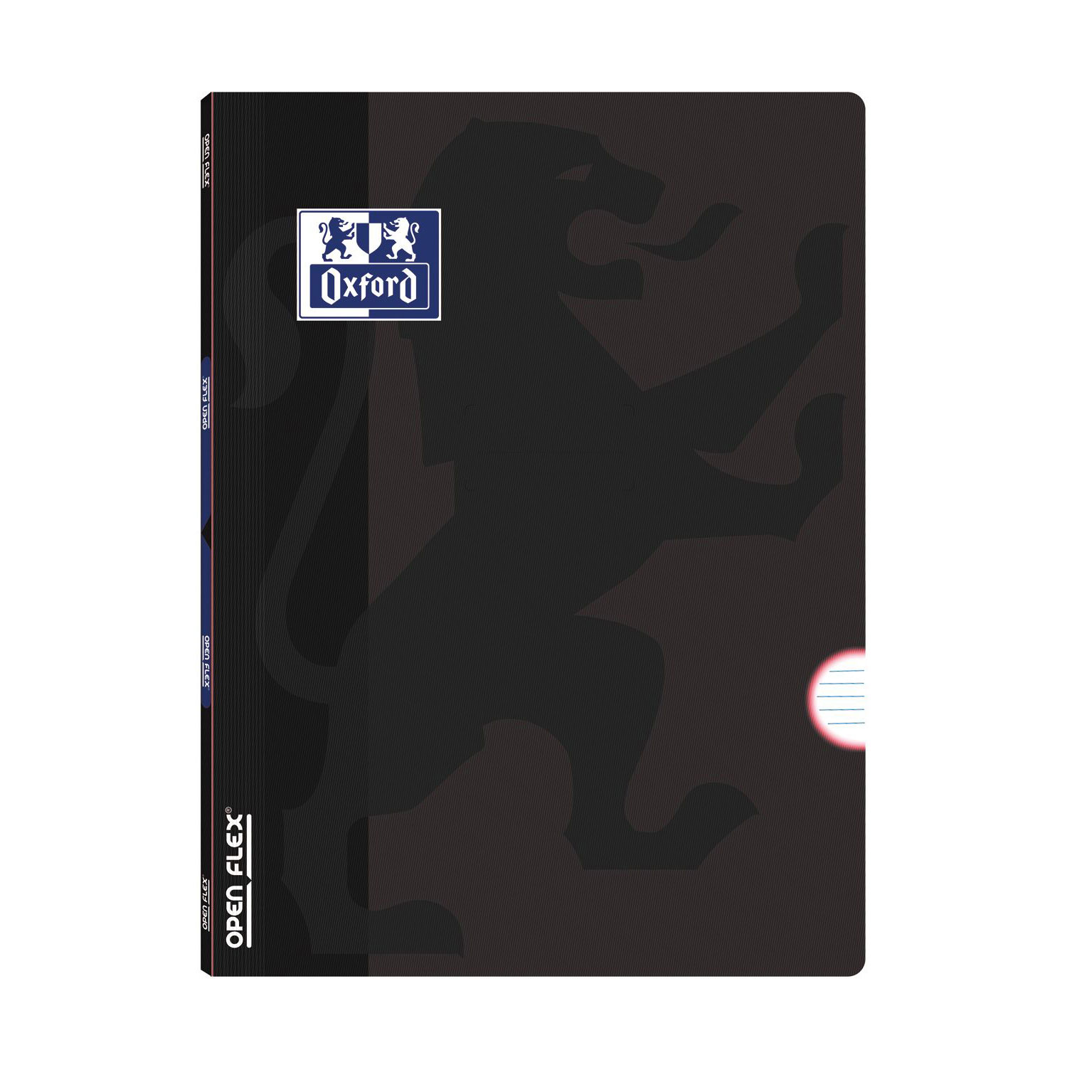 A5 Notebook, PP Cover, Stapled, Oxford Openflex, Lined, Black, 48 Sheets, 90g, 100108167 ( Imagem 3 de 4 ) - Preview