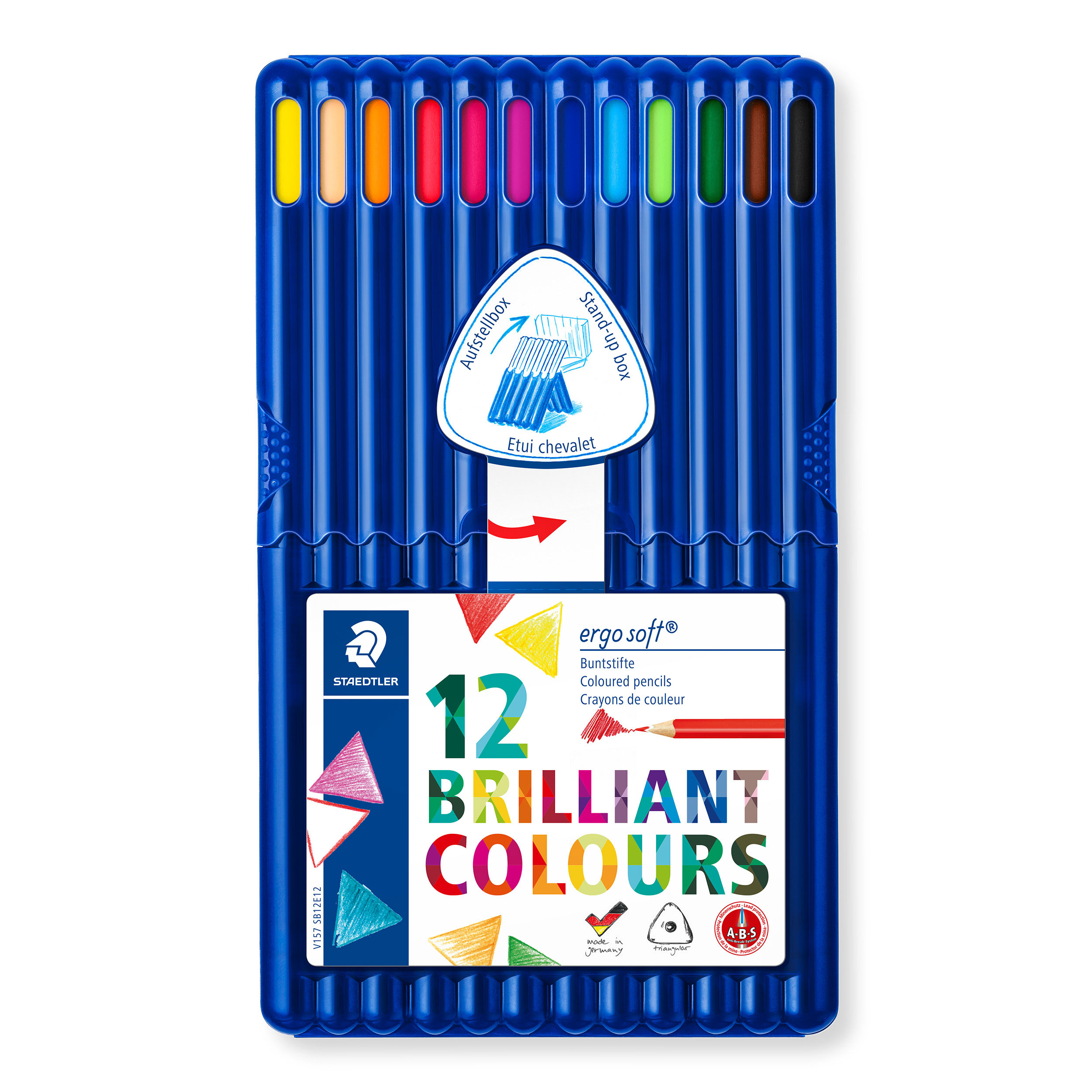 STAEDTLER - CX. C/12 LAPIS DE COR ERGOSOFT - 157 SB12 ( Imagem 2 de 3 ) - Preview