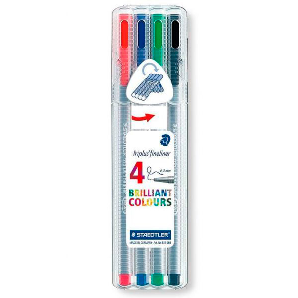 STAEDTLER - CONJ. TRIPLUS FINELINER - 334 SB4 ( Imagem 3 de 3 ) - Preview