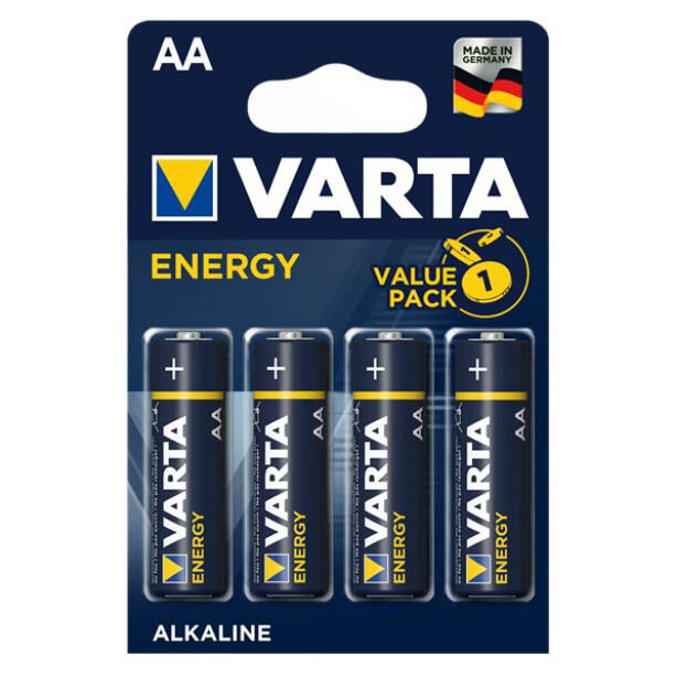 Pilha Alcalina Varta Energy 4006-4106-4706/Lr6 AA 1.5V Pequena Blister C/4 Lowcost ( Imagem 2 de 3 ) - Preview
