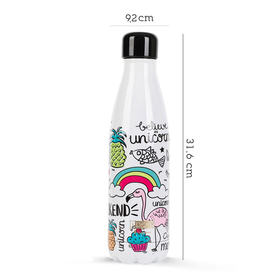 Garrafa Térmica I Drink 1000ml Unicórnio Id1009 ( Imagem 2 de 4 ) - Preview