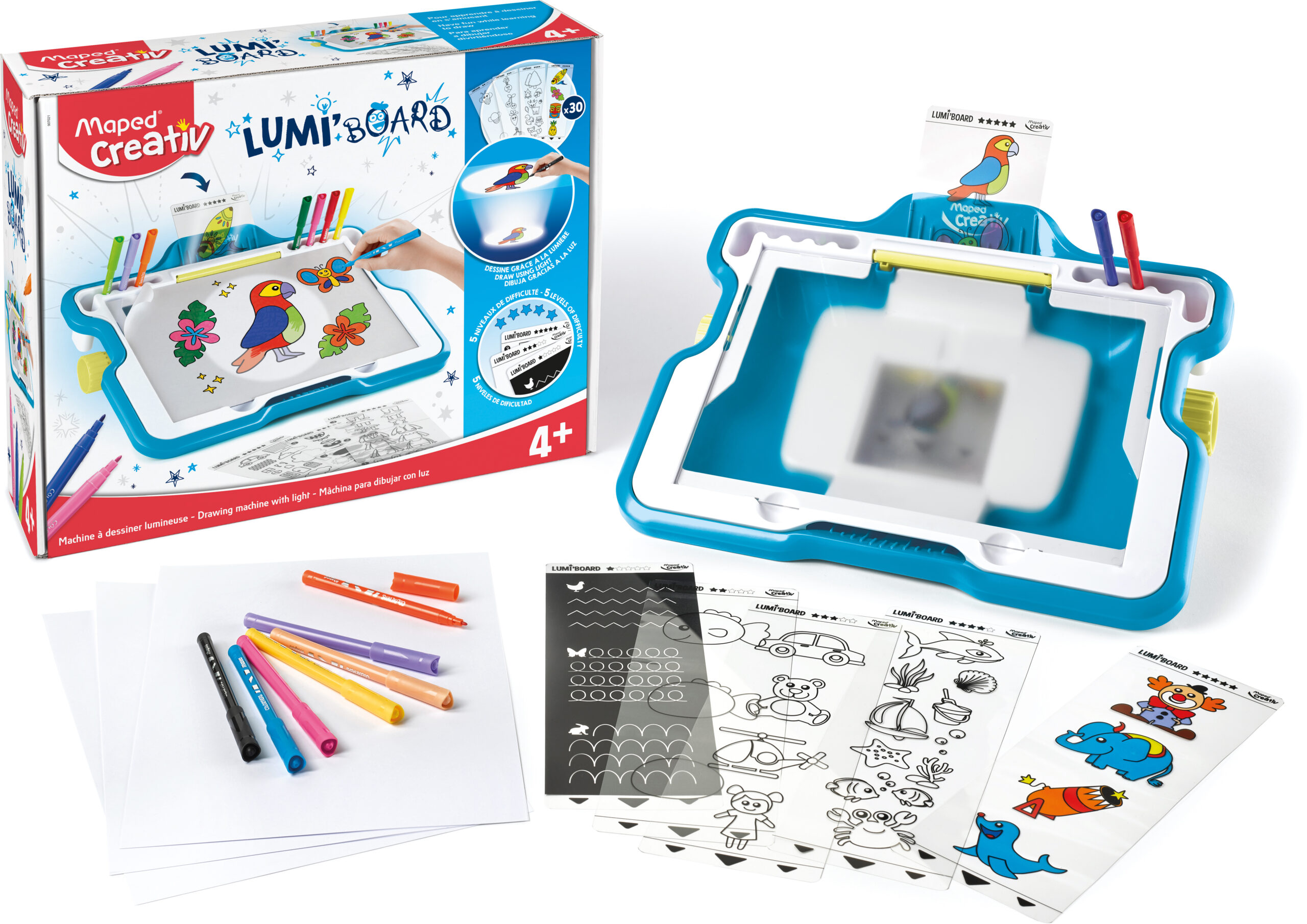 Quadro Luminoso P/Pintar Maped Creativ 40X31X10,5Cm 907021 ( Imagem 3 de 4 ) - Preview