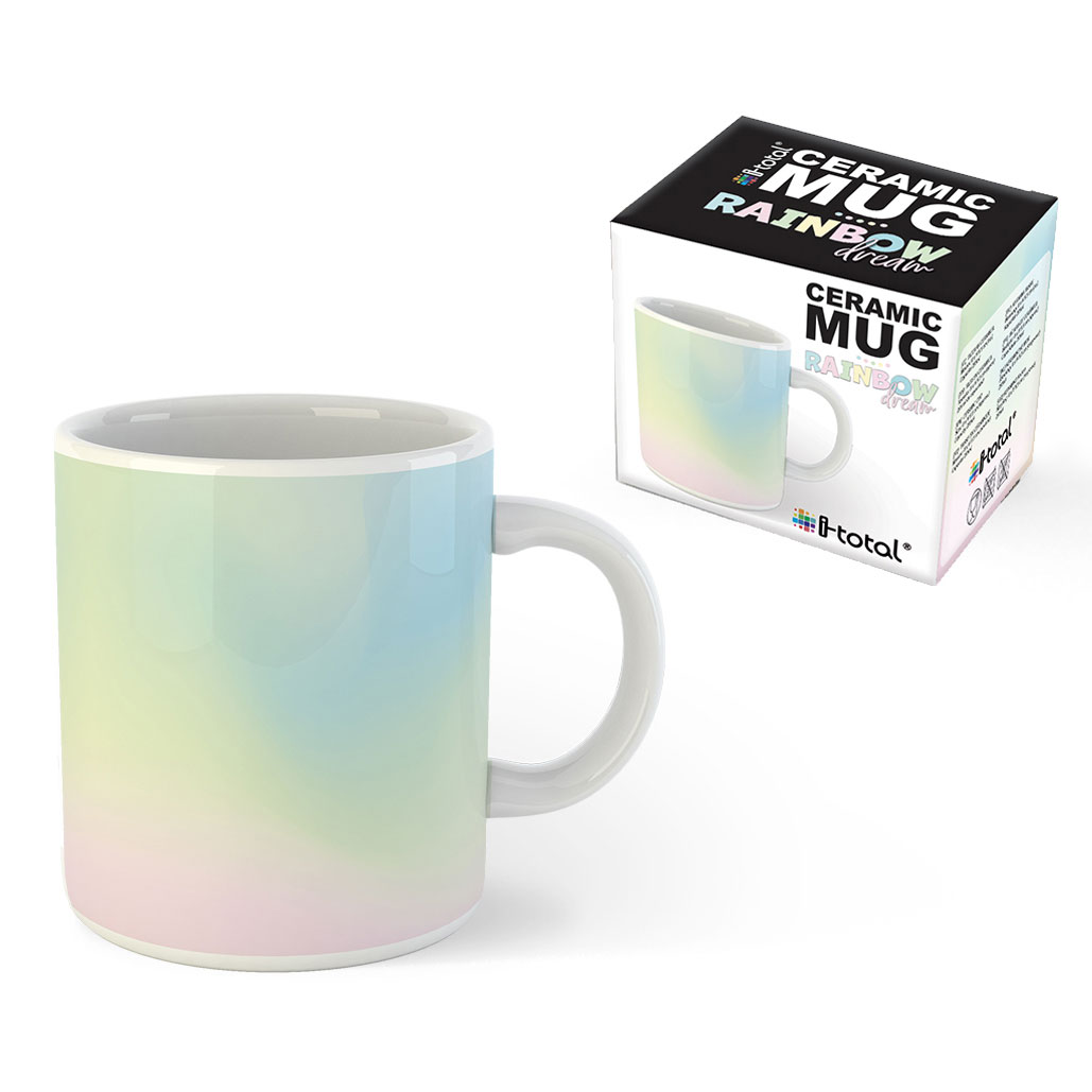 Caneca de Cerâmica I-Total Rainbow Dream Xl2049 ( Imagem 2 de 2 ) - Preview
